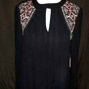Small Black One World Blouse